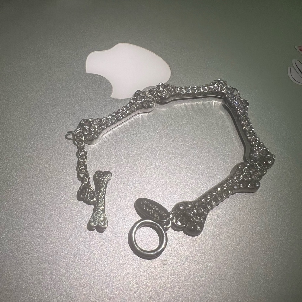 Vivienne Westwood Silver Bone Bracelet